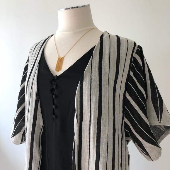 Cost Plus World Market Sweaters - 🆕 Striped Kimono
